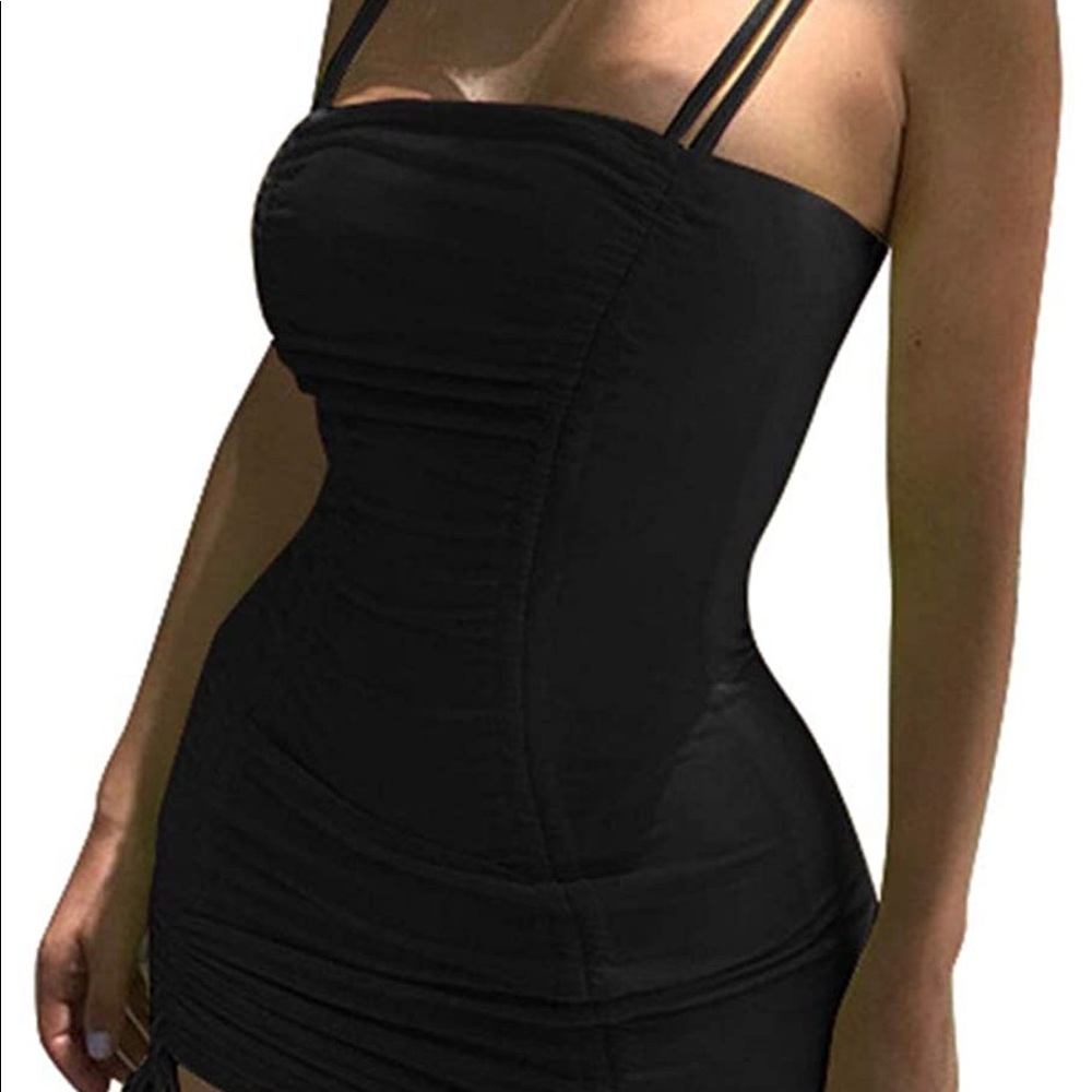 Ruched bodycon dress